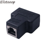 Brancheur Ethernet RJ45 Femelle Split 2 Voies - Vue dessus