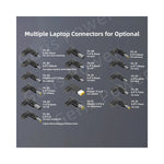 Adaptateur USB C 100W GEAR4PC vue arrière sourceMapping: técnical_details55"Adaptateur USB C GEAR4PC vue arrière avec conn...