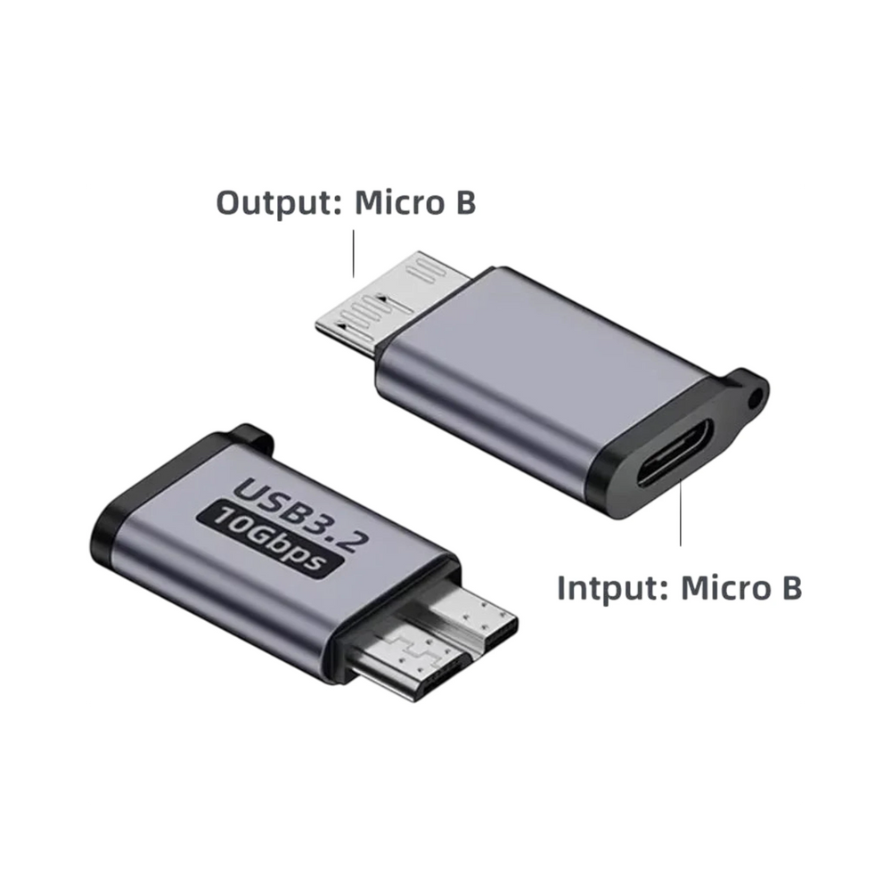 Adaptateur USB-C vers Micro-B robuste en aluminium pour PC et gaming -  - Gear4PC