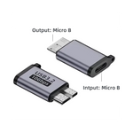 Adaptateur USB-C vers Micro-B robuste en aluminium pour PC et gaming