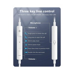 Boucles auditives câblées SHUKUI pour iPhone 14 Pro Max vue de face