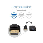 Câble Adaptateur DisplayPort VGA HD - Vue arrière