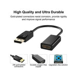 Câble DP vers HDMI M/F - Vue dessus