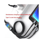 Câble USB-C Micro-USB 3en1 GEAR4PC 100W charge rapide