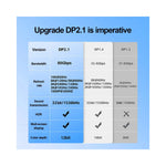 Câble DisplayPort 8K@120Hz 3-5m - Vue dessus