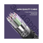 Câble DisplayPort NIERBO 8K 4K vue latérale blindage cuivre