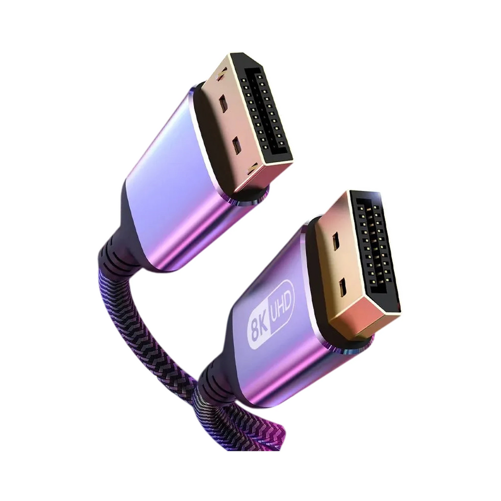 Câble DisplayPort NIERBO 8K@60Hz noir blindé triple cuivre 28AWG -  - Gear4PC