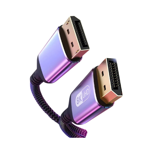 Câble DisplayPort NIERBO 8K@60Hz noir blindé triple cuivre 28AWG