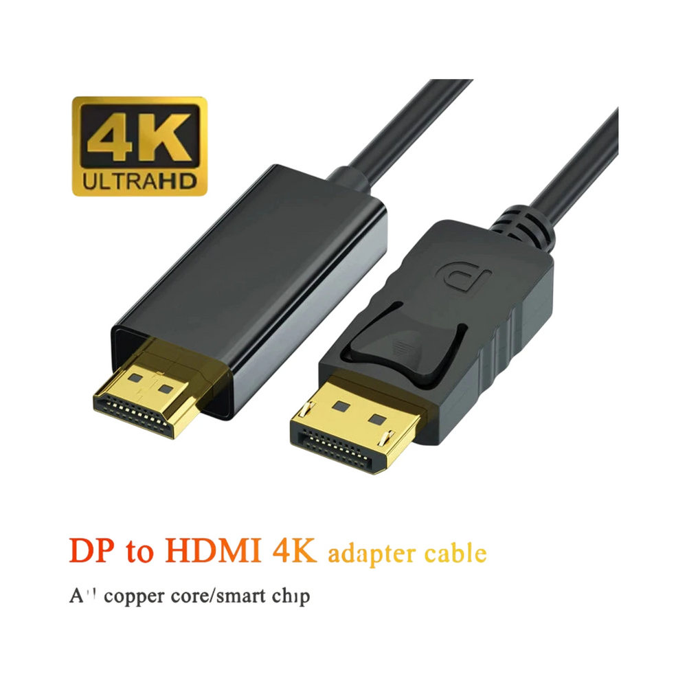 Câble DP HDMI 4K 60Hz pour TV - Vue principale -  - Gear4PC