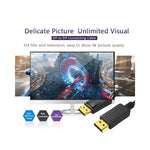 Câble DP mâle-mâle 4K_audiovidéo - Vue détails techniques