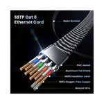 Câble Ethernet CAT 8 40Gbps - Vue dessus