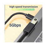 Câble USB 3.0 M/F GEAR4PC vue de face avec connecteurs noirs et blancs