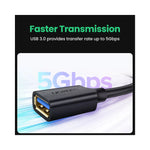 Câble USB 3.0 GEAR4PC vue arrière montrant les connecteurs