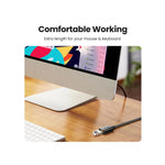 Câble USB 3.0 noir UGREEN pour PC et gamingalt text4Câble USB 3.0 noir avec connecteurs dorés pour PC et gaming