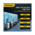 Câble USB-C GEAR4PC 1m vue détaillée tressé robuste charge rapide PD 3.1