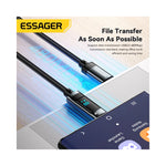 Câble USB-C tressé 1m pour gaming charge rapide PD 3.1