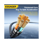 Câble USB-C GEAR4PC 1m charge rapide tressé robuste pour gaming