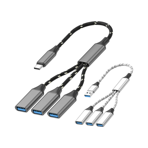 Câble USB-C 3 ports expansion pour voiture GEARR4PC charge rapide