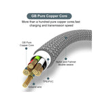 Câble USB C GEAR4PC 5m charge rapide vue arrièreCâble USB C GEAR4PC 5m charge rapide vue arrière