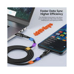 Câble USB C Toocki 100W PD noir chargeur PC iPhone vue arrière sourceMapping sourceMapping