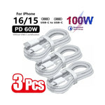 Câble USB C vers USB C en TPE/TPU vue latérale charge rapide 100W