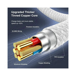 Câble USB C vers USB C noir charge rapide 100W pour iPhone et Samsung