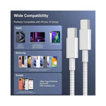 Câble USB C vers USB C GEAR4PC 100W charge rapide vue détaillée