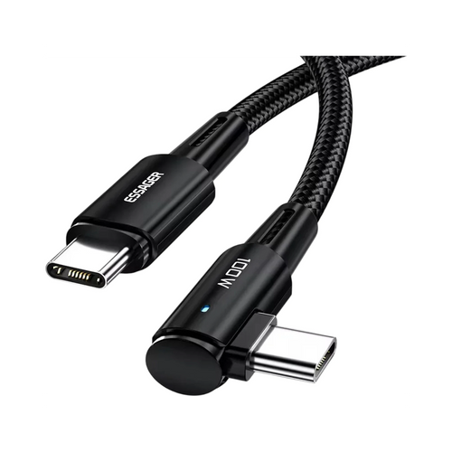 Câble USB C vers USB C 100W GEAR4PC noir haute qualité