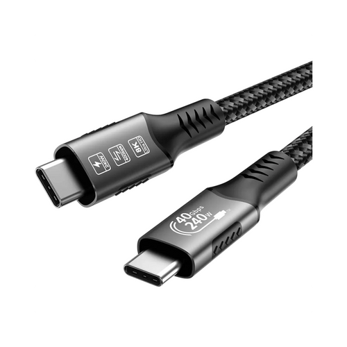 Câble USB4 rapide FDBOY 40Gbps chargeur 240W USB C à C pour PC gaming
