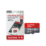 Vue latérale de la carte mémoire microSD SanDisk Classe 10 UHS-1