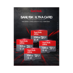 Carte mémoire microSD SanDisk 64GB vue de face haute performance