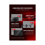 Carte mémoire microSD SanDisk 64GB vue arrièreétales et logo visible