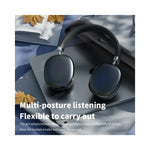 Casque Bluetooth GEAR4PC Air Max bleu vue arrière avec coussinets rembourrés