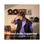 Casque Bluetooth UGREEN ANC vue arrière avec coussinets bleus et blancs