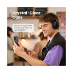 Casque Bluetooth UGREEN ANC noir avec réduction de bruit visible de côté