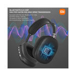 Casque Bluetooth Xiaomi P9 gaming qualité sonore claire et stable vue arrièreCasque Bluetooth Xiaomi P9 vue arrière