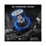 Casque gaming Attack Shark L80 bleu et noir avec technologie sans fil