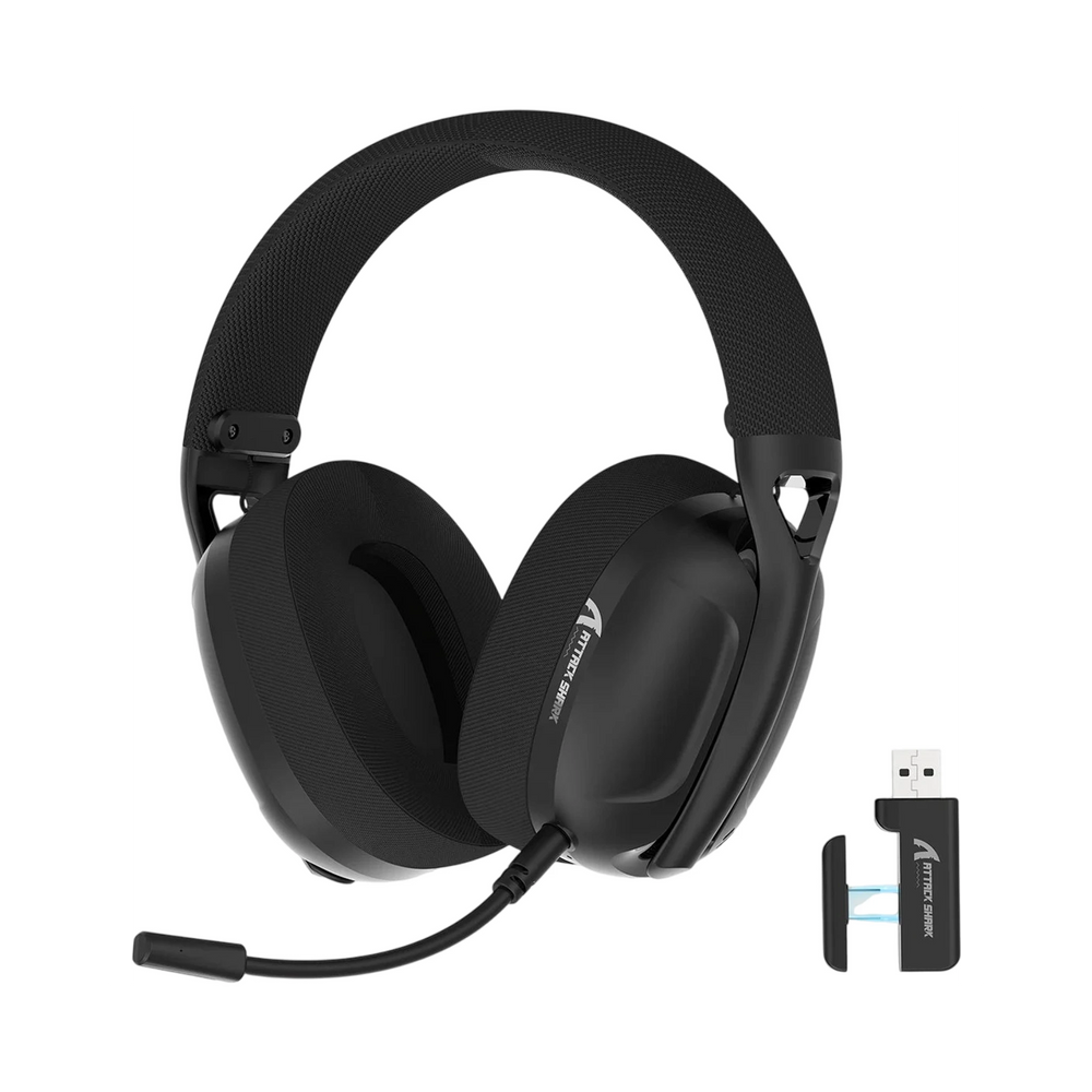 Casque gaming Attack Shark L80 sans fil avec technologie 5.1 et coussinets confortables -  - Gear4PC