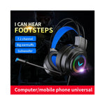 Vue arrière du casque foldable G58 G60 LED avec bandes lumineuses