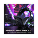 Vue arrière du casque ONIKUMA K8 avec connecteurs et logo GEAR4PC visible