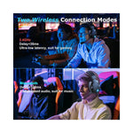 Vue arrière du casque sans fil GEAR4PC avec microphone amovible