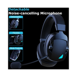 Casque gaming sans fil GEAR4PC noir avec annulateur de bruitCasque gaming sans fil noir avec annulateur de bruit GEAR4PC