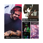 Casque Hi-Fi OneOdio bleu avec microphone pour gaming