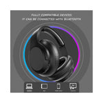 Vue latérale du casque Bluetooth avec coussinets confortables et connecteur USB visible