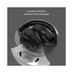 Casque Bluetooth GEAR4PC en noir avec contrôles tactiles sur larête côté gauche