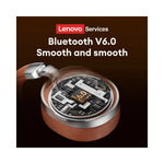 Casque Lenovo LE602 bleu avec micro pivotant et connectique USB-C