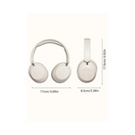 Vue latérale du casque Bluetooth T-WOLF montrant les coussinets confortables et la connectique sans fil