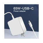 Chargeur USB-C 65W GEAR4PC vue de face avec connecteur visible