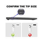 Chargeur USB-C 65W GEAR4PC vue arrière sourceMapping: echangChargeur rapide USB-C 65W GEAR4PC en vue latérale