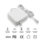 Chargeur USB-C GEAR4PC 65W noir vue arrière sourceMapping: técnologia e-commerce